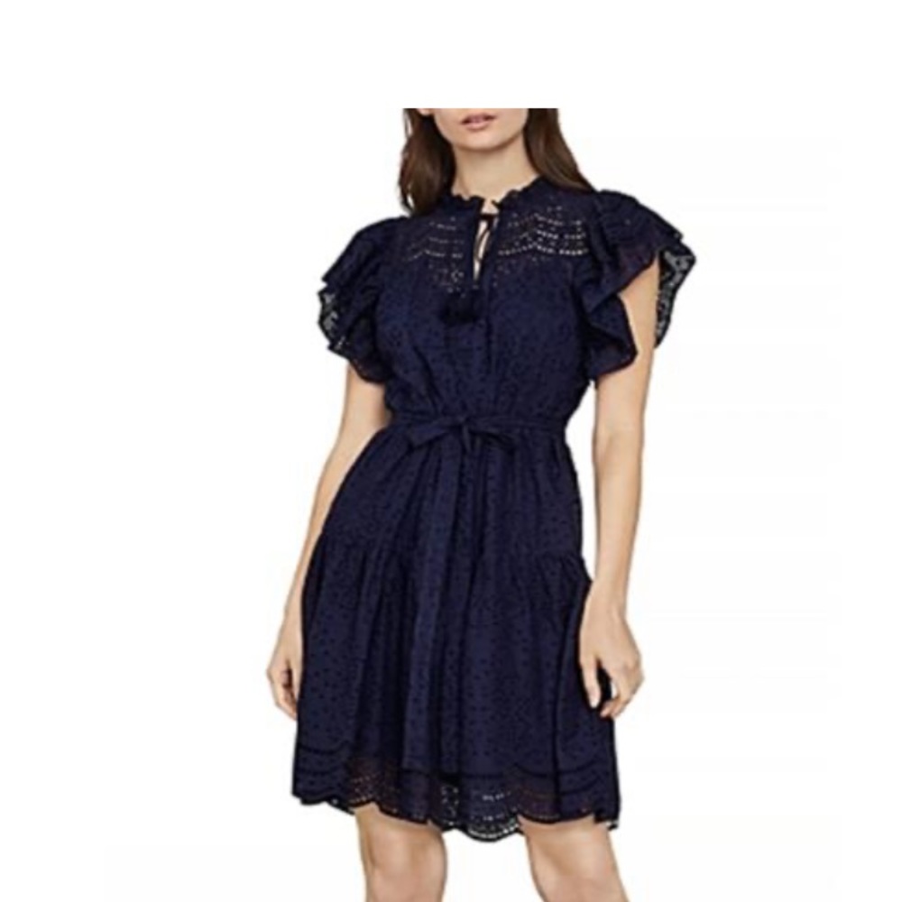 BCBGMaxazria Eyelet mini dress